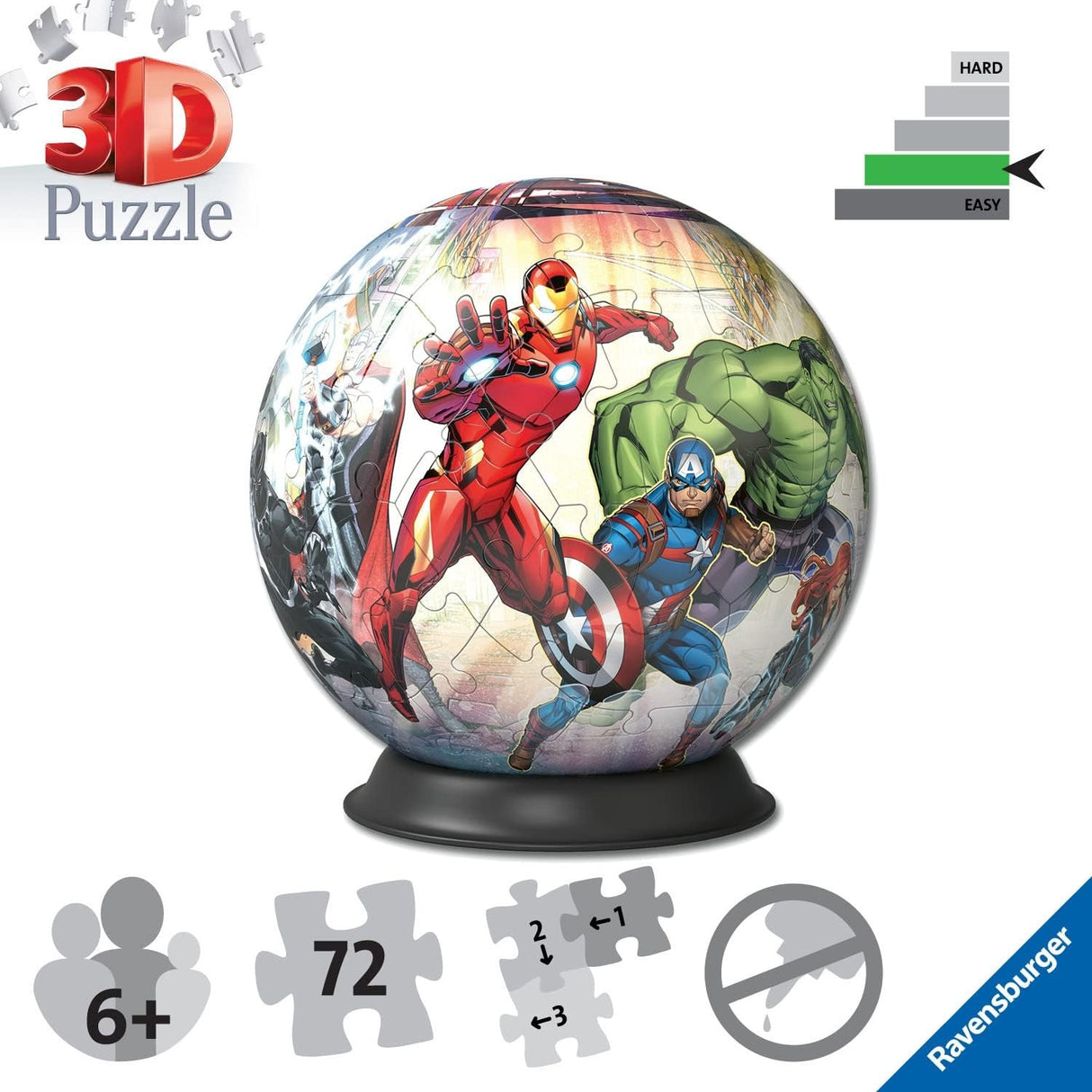 AVENGERS | Ravensburger | Marvel | 73 Piece 3D Jigsaw Puzzle