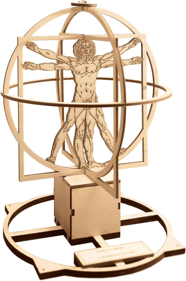 Revell  00519 Vitruvian Man (Leonardo da Vinci 500th Anniversary) Wooden Model Kit | Box Damaged