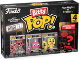 Funko Bitty POP! | Five Nights at Freddy's | Foxy The Pirate, Cupcake, Chica, Mystery | 4 Pack