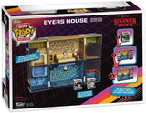 BYERS HOUSE PLAYSET & 2 FIGURES | Display Case with Interior Scene & Storage | Funko Bitty POP! Boxes
