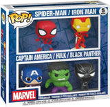 Funko Pop! Marvel SPIDER-MAN / IRON MAN / CAPTAIN AMERICA / HULK / BLACK PANTHER 5-Pack