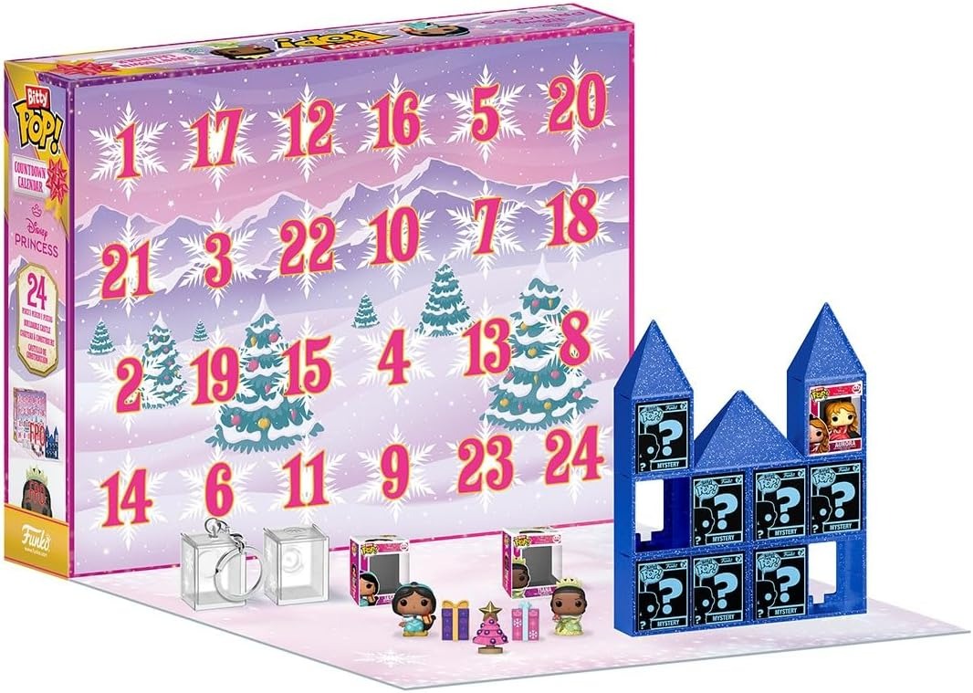 Funko Bitty Pop! Advent Countdown Calendar | Disney Princesses | 24 Days Of Surprise