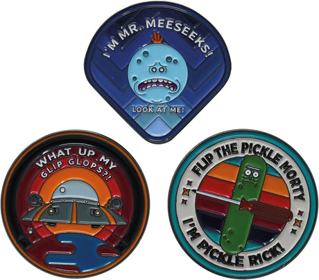 Rick and Morty | Set of 3 Limited Edition Pin Badges