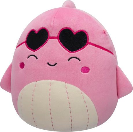 VAL (HEART SUNGLASSES) | Pink Whale | Squishmallows 7.5" Plush Valentine 26