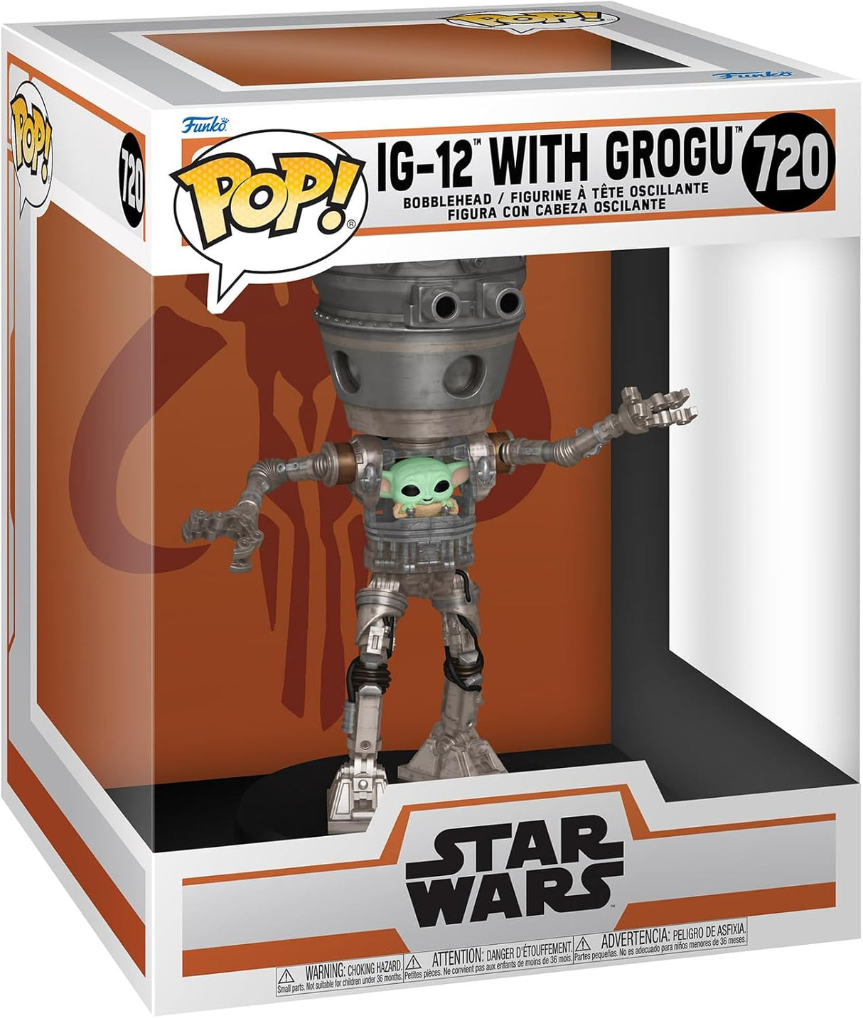 IG-12 WITH GROGU | Funko Pop Star Wars Deluxe | 6 Inch #720