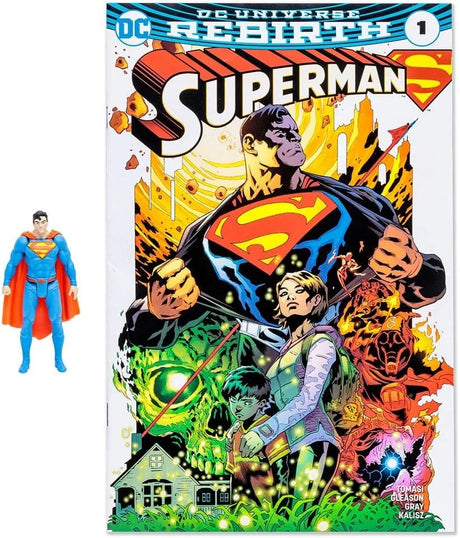 DC Page Punchers Superman (Rebirth) 3" Action Figure with English Comic Book