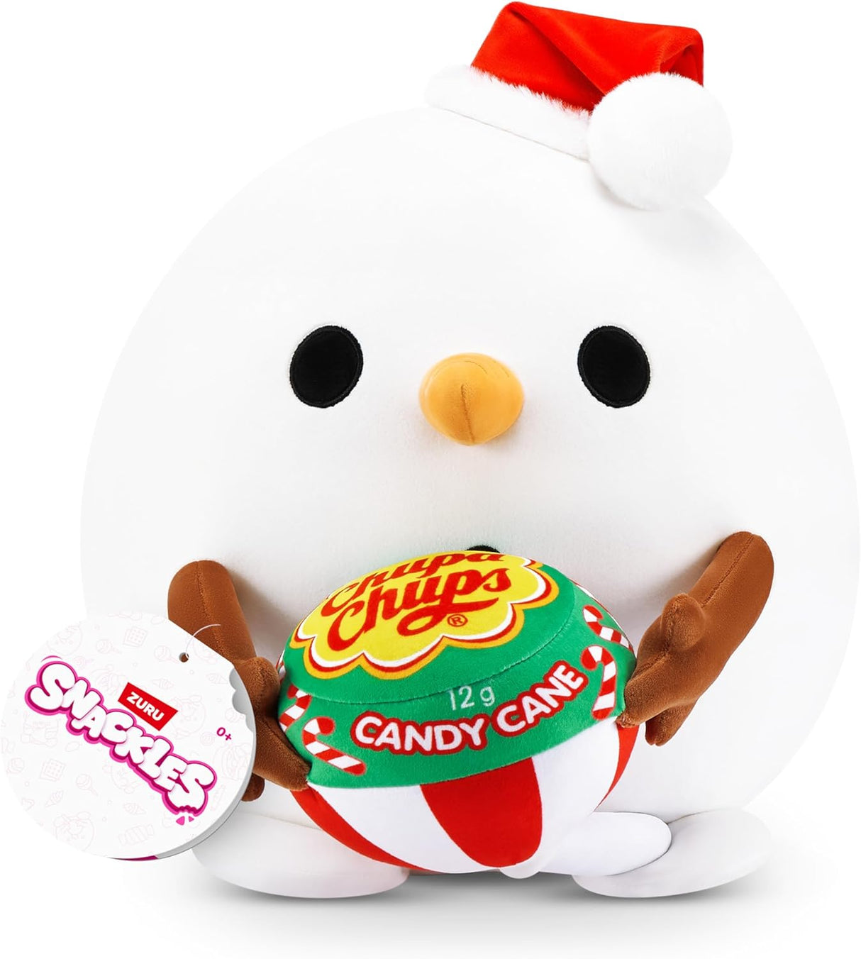 Snowman (Candy Cane Chupachups) | Christmas | Snackles Super Sized 36 cm