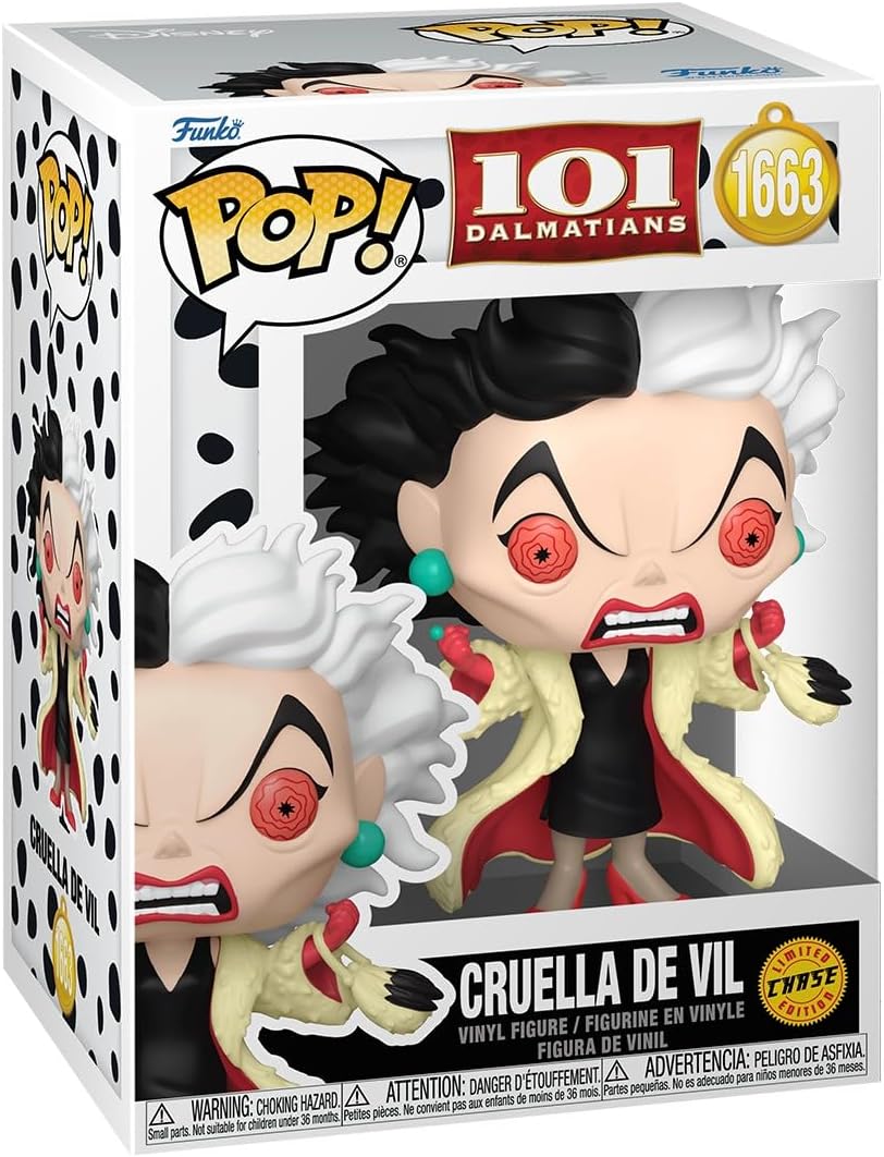 CRUELLA DE VIL | 101 DALMATIANS |  Funko Disney | CHASE #1663