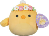 Squishmallows 7.5" | Easter | Triston the Yellow Chick with Flower Headband