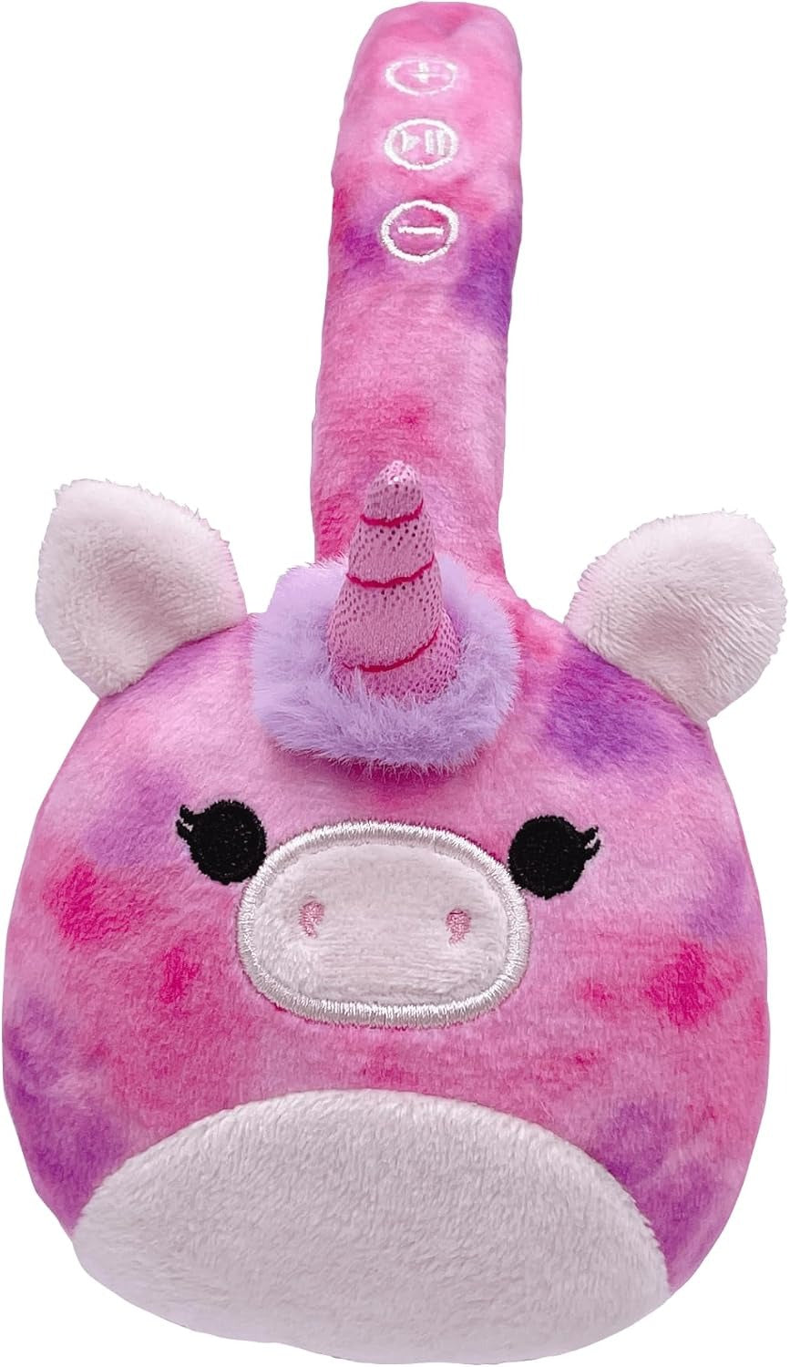 Squishmallows | Lola The Unicorn | Plush Bluetooth Headphones With Built-in Microphone