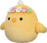 Squishmallows 7.5" | Easter | Triston the Yellow Chick with Flower Headband