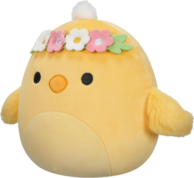 Squishmallows 7.5" | Easter | Triston the Yellow Chick with Flower Headband