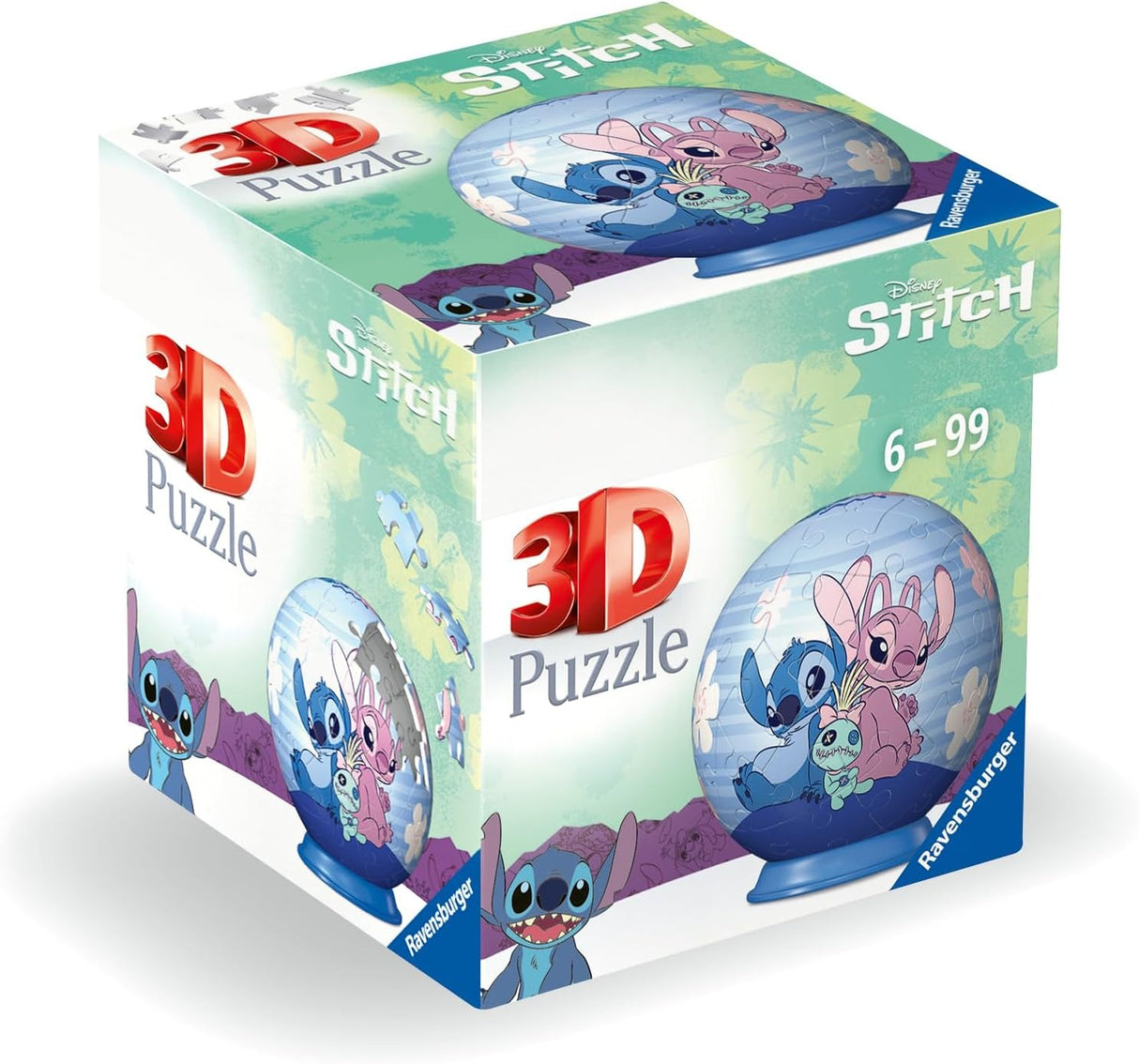 STITCH & FRIENDS | Ravensburger | Stitch | 55 Piece 3D Jigsaw Puzzle