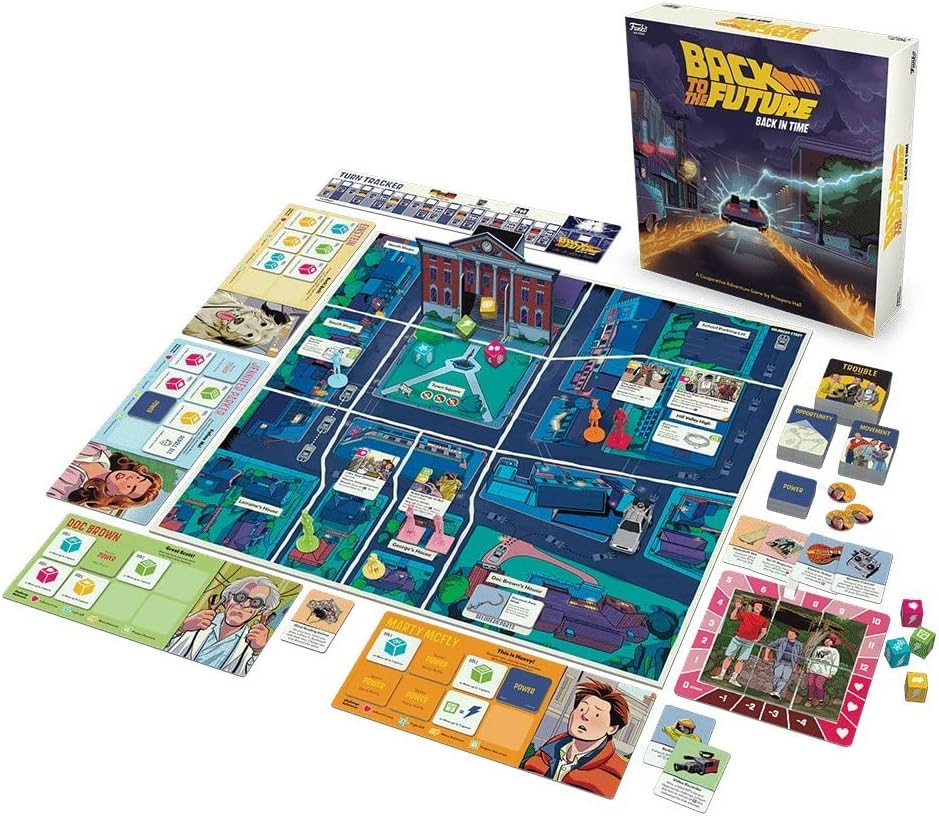 Funko Games | Back to the Future | Back in Time | Cooperative Adventure Board Game