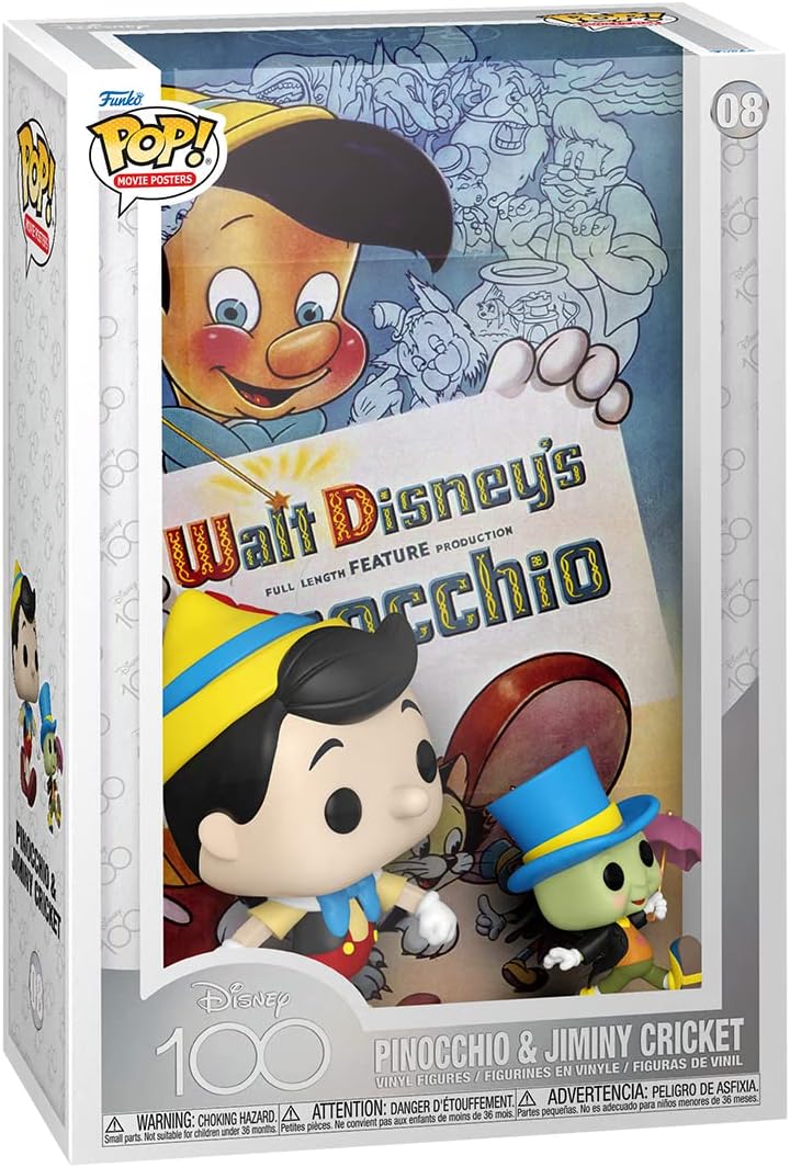 Funko Pop Movie Posters | Disney Pinocchio and Jiminy Cricket #08