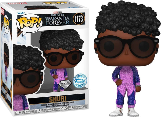 Shuri with Sunglasses | Diamond Glitter | Black Panther Wakanda Forever | Funko Pop Marvel | #1173