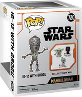 IG-12 WITH GROGU | Funko Pop Star Wars Deluxe | 6 Inch #720