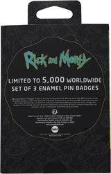 Rick and Morty | Set of 3 Limited Edition Pin Badges