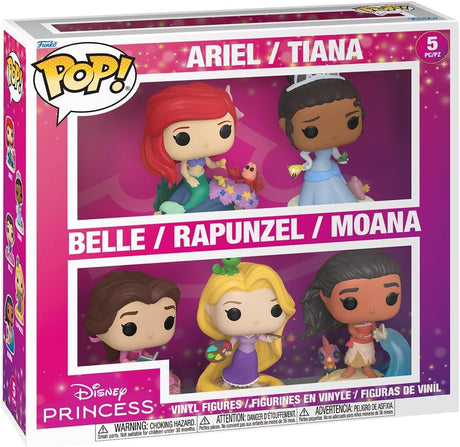 Funko Pop! Disney Princess ARIEL / TIANA / BELLE / RAPUNZEL / MOANA 5-Pack