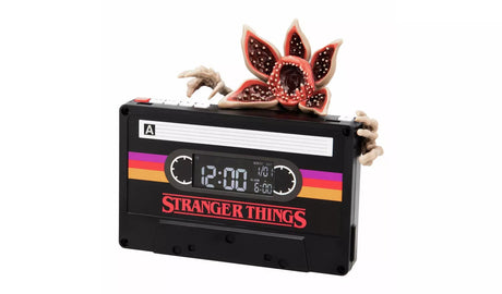 Stranger Things Demogorgon Cassette Alarm Clock - Retro 80s Style Night Light
