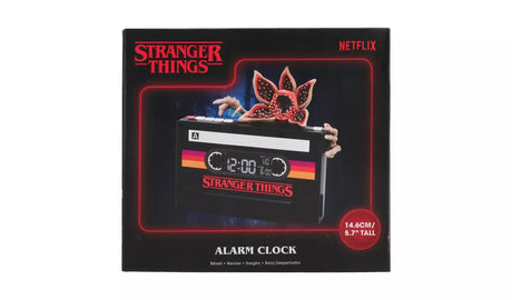 Stranger Things Demogorgon Cassette Alarm Clock - Retro 80s Style Night Light