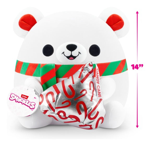 Polar Bear (Hershey's Kisses Candy Cane) | Christmas | Snackles Super Sized 36 cm