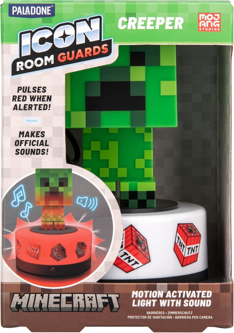 MINECRAFT CREEPER | Paladone Minecraft | Motion Sensor Room Guard and Night Light | Officially Licensed