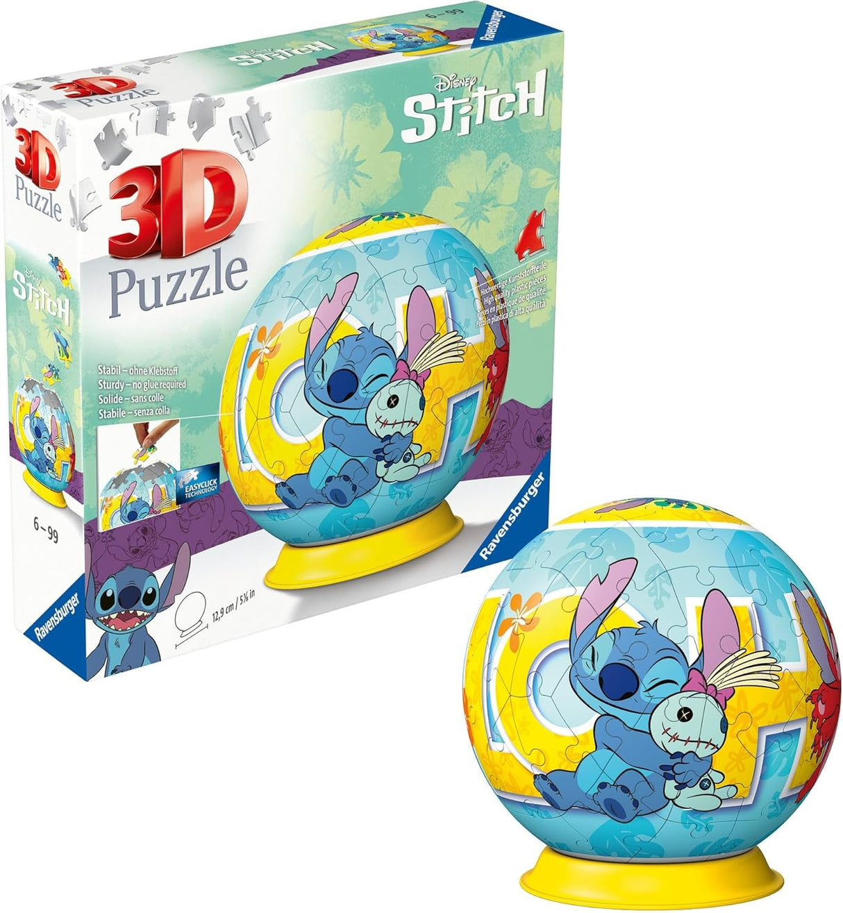 STITCH | Ravensburger | Disney | 73 Piece 3D Jigsaw Puzzle