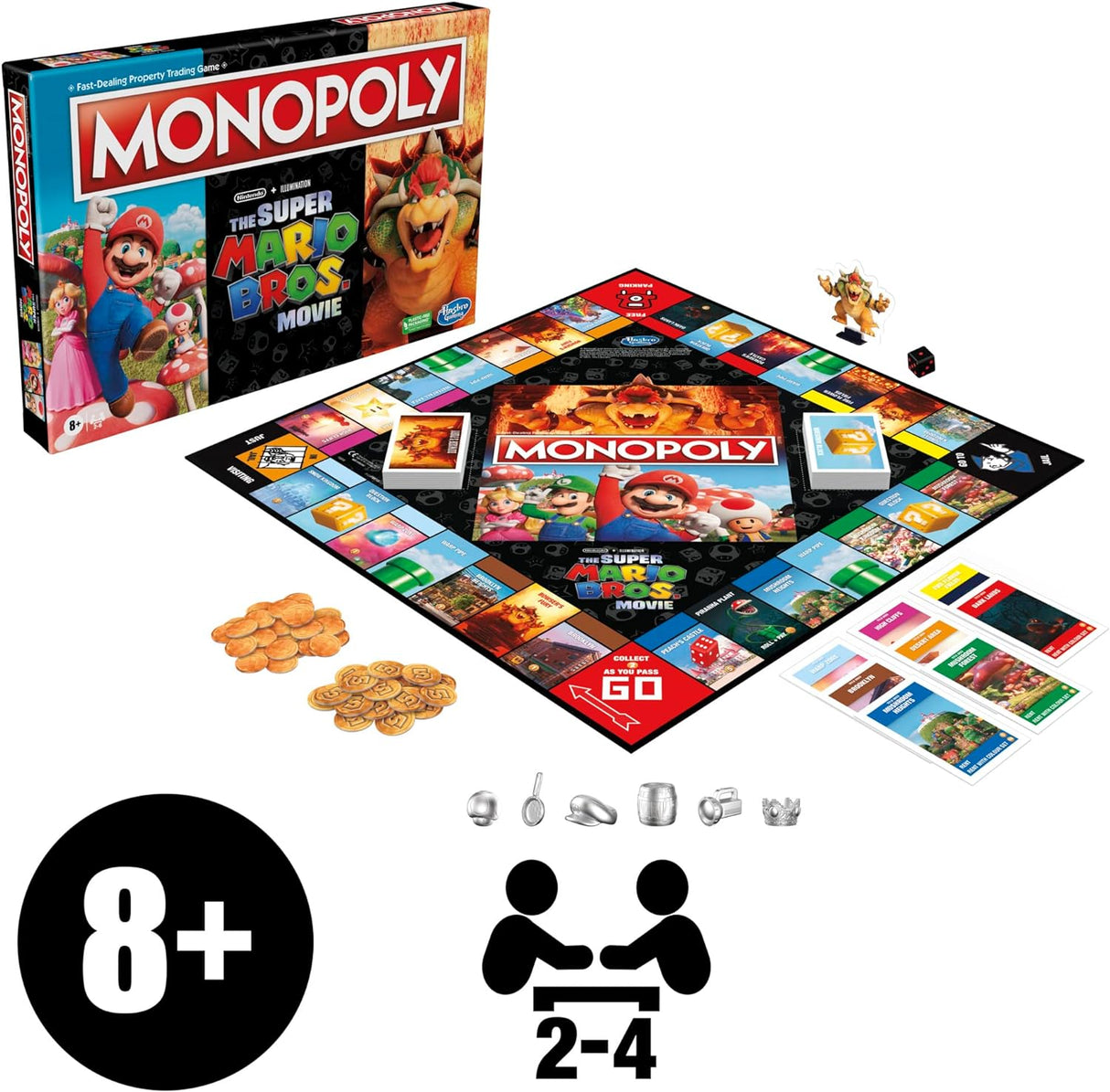 Hasbro Monopoly | The Super Mario Bros. Movie Edition | Board Game