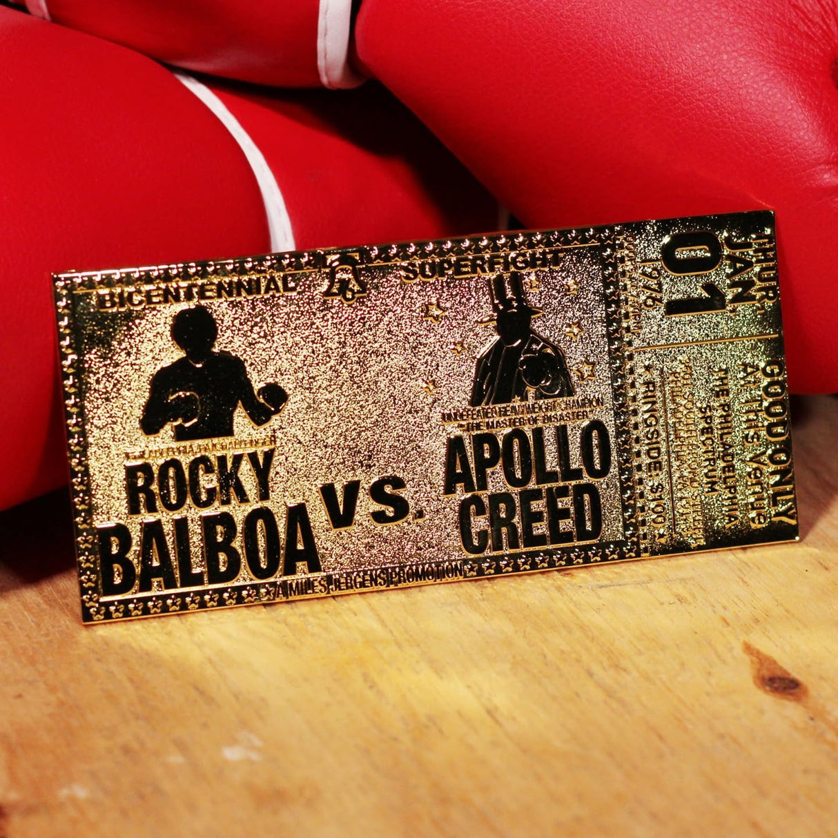 Rocky 45th Anniversary | 24K Gold Plated Limited Edition | Apollo Fight Ticket