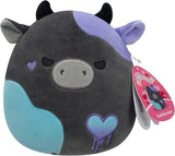 SMITHEREENS | Charcoal Cow | Squishmallows 7.5" Plush Valentine 26