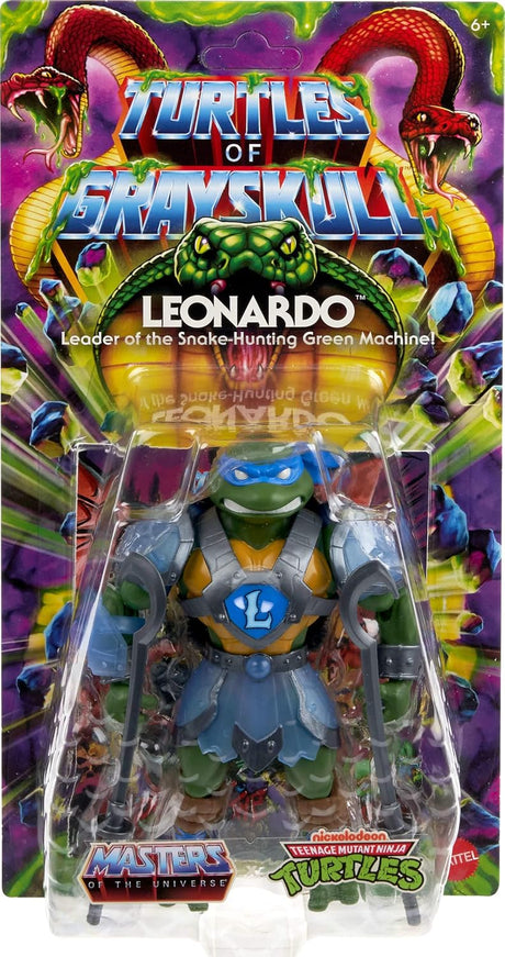 Masters of the Universe x Tmnt Turtles of Grayskull | LEONARDO Action Figure by Mattel