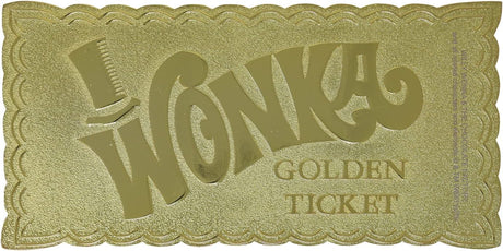 Willy Wonka and the Chocolate Factory | Replica Golden Ticket | Limited Edition