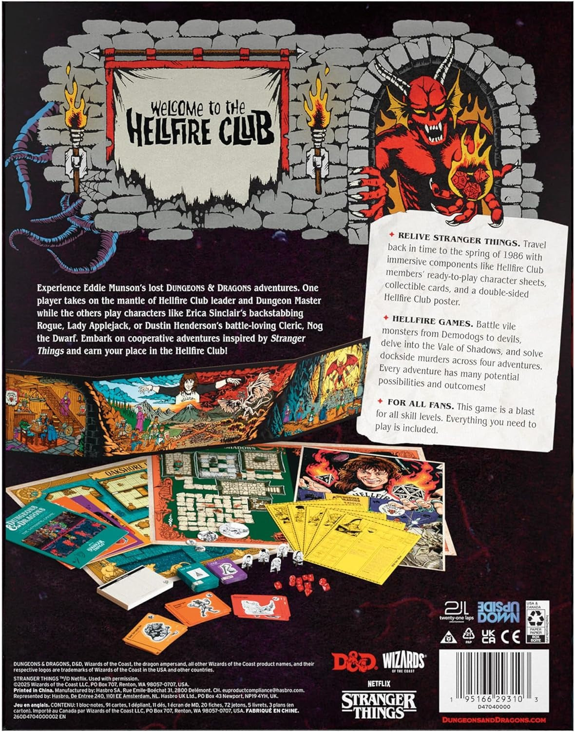 DUNGEONS & DRAGONS STRANGER THINGS | Welcome to the Hellfire Club Adventure Game