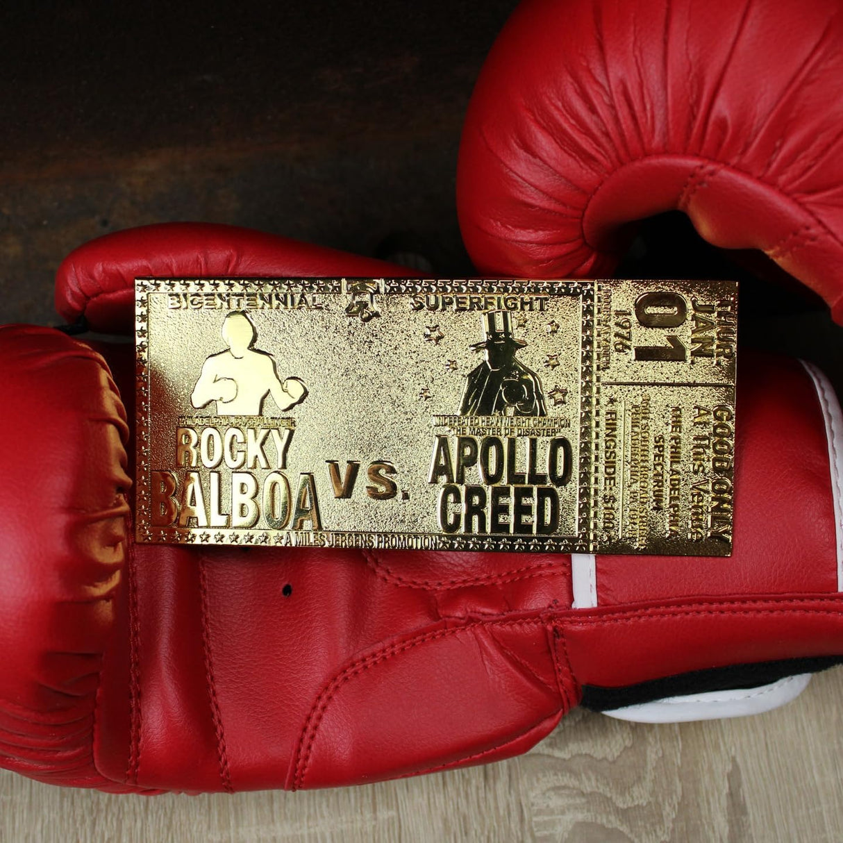 Rocky 45th Anniversary | 24K Gold Plated Limited Edition | Apollo Fight Ticket