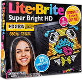 SUPER BRITE HD  | Basic Fun | Lite-Brite | Light Up Drawing Board