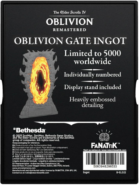 OBLIVION GATE INGOT | Elder Scrolls IV OBLIVION Remastered | Limited Edition
