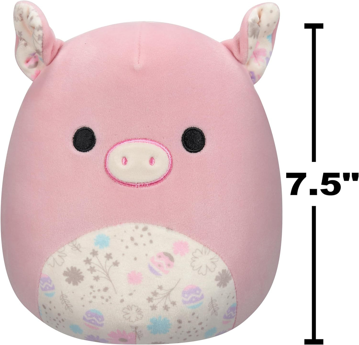 Squishmallows 7.5" | Easter | Peter the Pig with Easter Print Belly