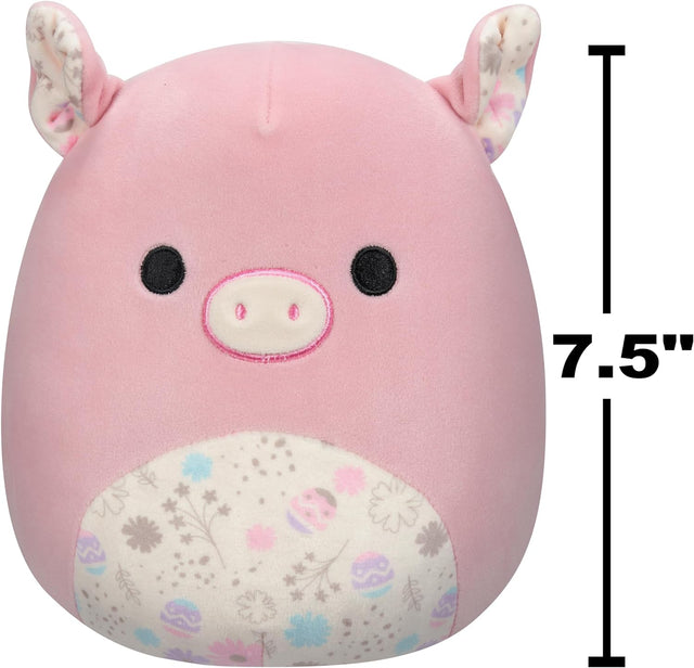 Squishmallows 7.5" | Easter | Peter the Pig with Easter Print Belly