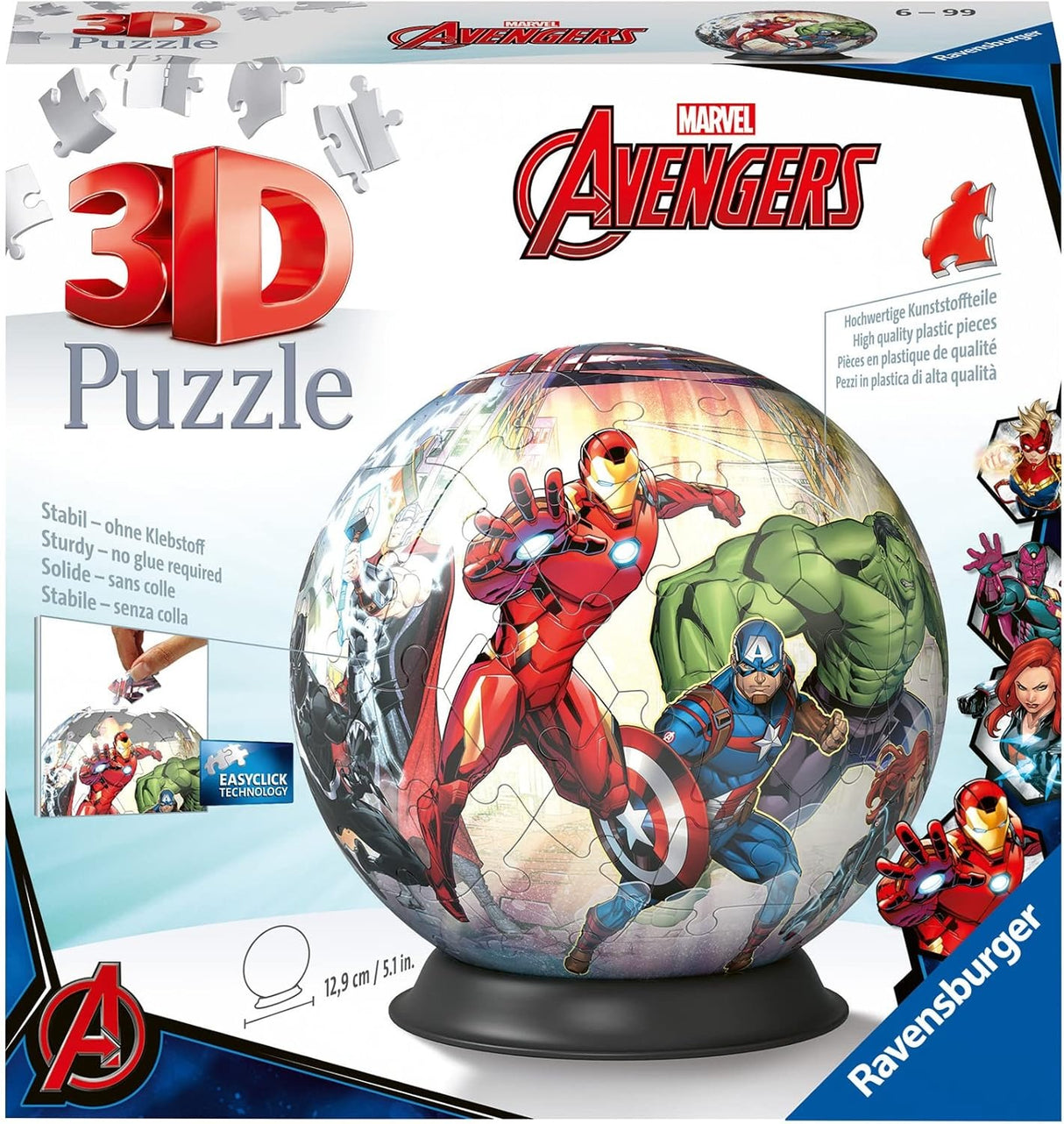 AVENGERS | Ravensburger | Marvel | 73 Piece 3D Jigsaw Puzzle