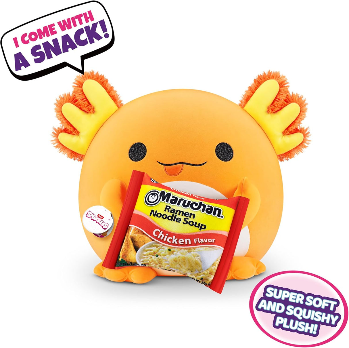 Albie Axolotl (Maruchan Chicken Noodle Soup) | Snackles Super Sized 36 cm