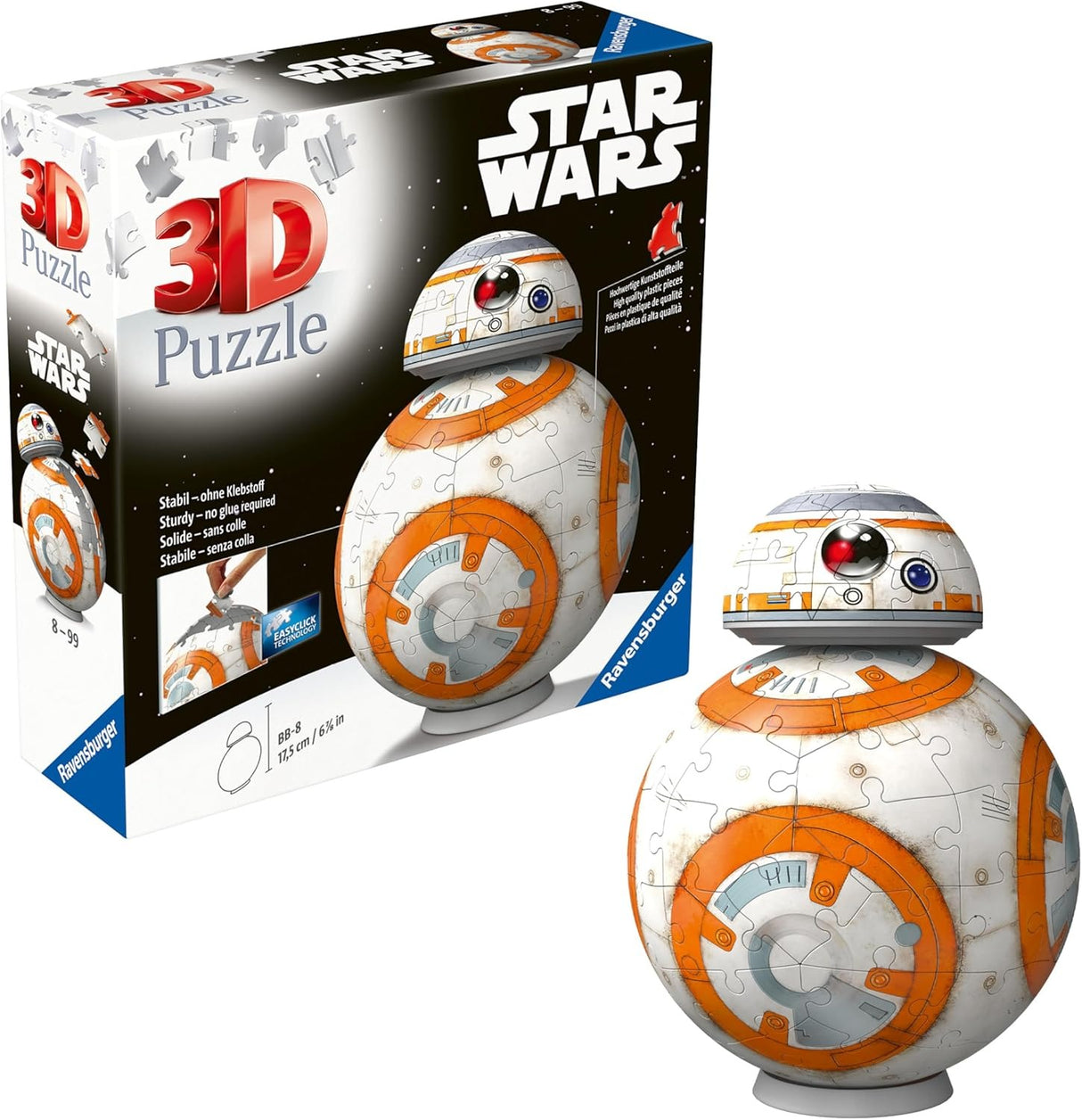 BB-8 | Ravensburger | Star Wars | 104 Piece 3D Jigsaw Puzzle