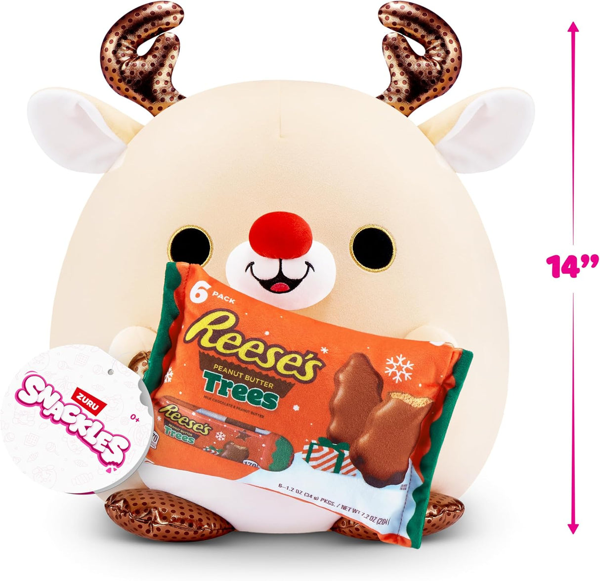 Reindeer (Reese's Peanut Butter Trees) | Christmas | Snackles Super Sized 36 cm