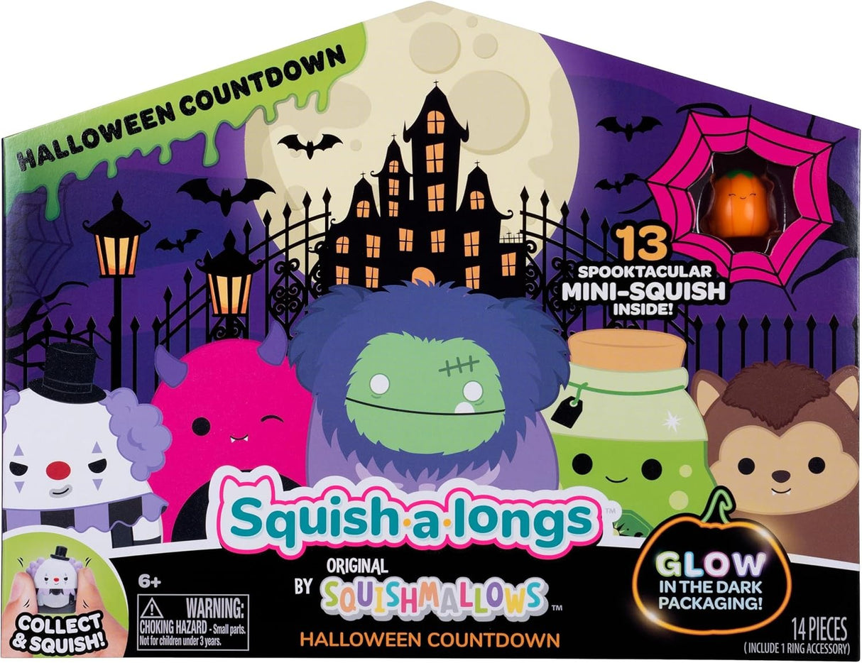 13 DAY SQUISH-A-LONGS  HALLOWEEN COUNTDOWN | Jazwares | Squishmallows Glow in the Dark Calendar