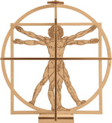 Revell  00519 Vitruvian Man (Leonardo da Vinci 500th Anniversary) Wooden Model Kit | Box Damaged