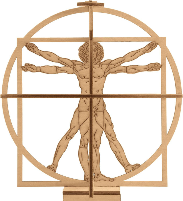 Revell  00519 Vitruvian Man (Leonardo da Vinci 500th Anniversary) Wooden Model Kit | Box Damaged