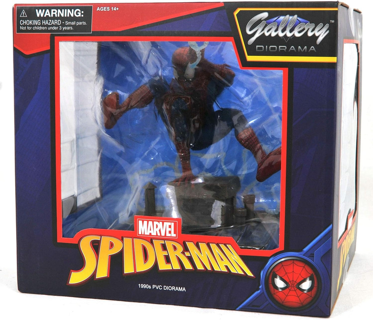 SPIDER-MAN 90s PVC STATUE | Marvel Gallery Diorama | Diamond Select 8 Inch