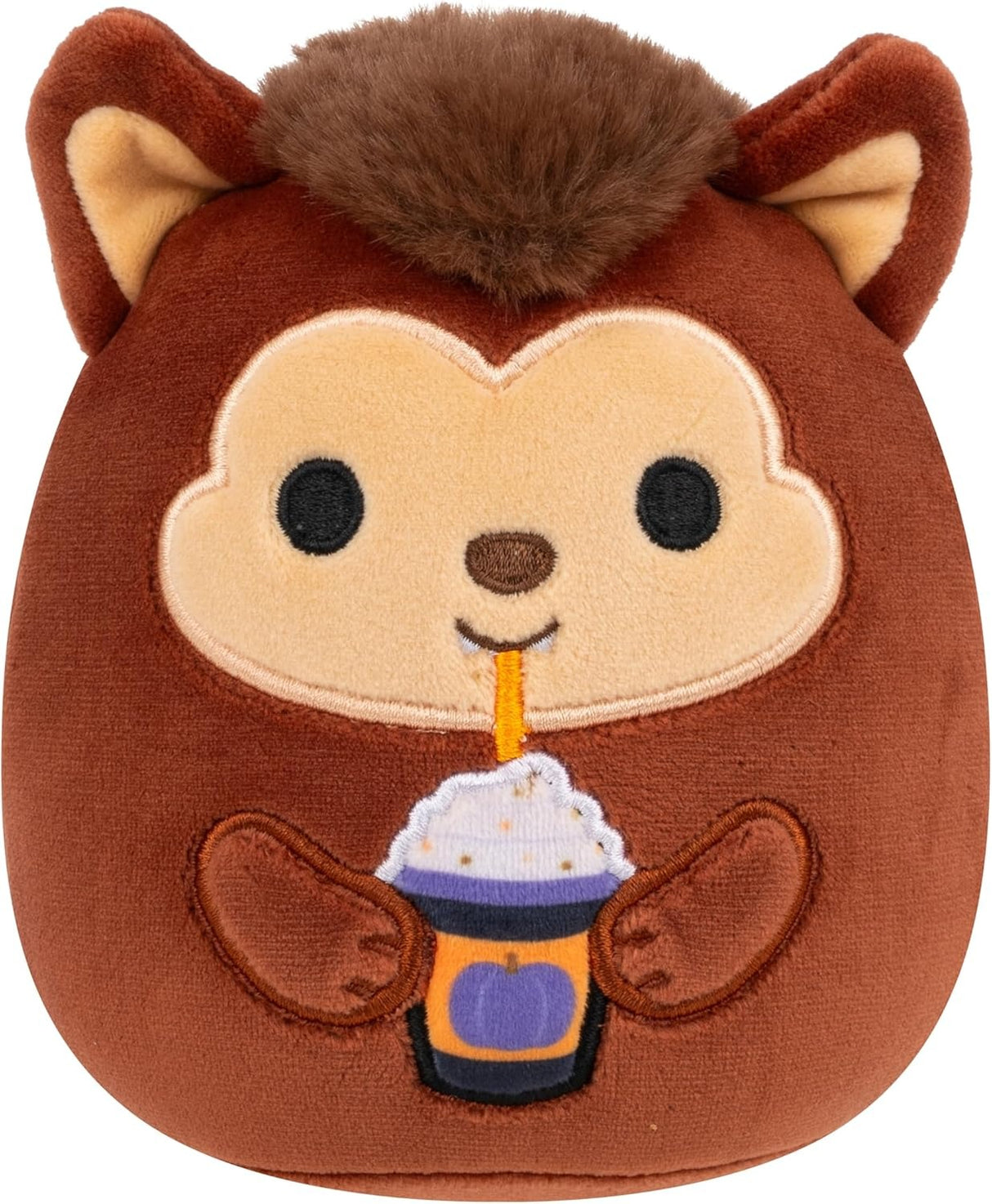 WADE THE BROWN WEREWOLF HOLDING FRAPPE | Squishmallows Halloween 7.5" | 2025