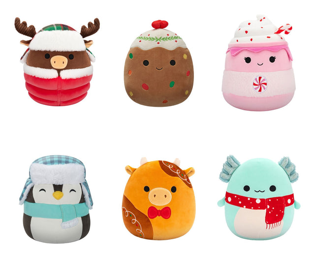 Squishmallows 7.5" Plush Christmas 24 | Bundle of 6