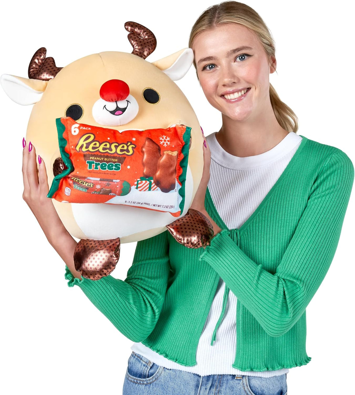 Reindeer (Reese's Peanut Butter Trees) | Christmas | Snackles Super Sized 36 cm